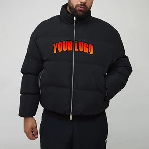 Chaqueta de invierno acolchada de alta calidad 100% poliéster para hombre, a prueba de viento, ligera, con cuello alto, al por mayor. - Product Image 1