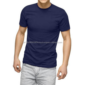Camiseta Azul de Manga Larga, Estilo Casual Elegante, Servicio OEM al por Mayor, Alta Calidad, 100% Algodón, Ecológica, Impresión Personalizada, Tallas Grandes - Product Image 1