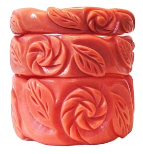 Bracelet de bijoux vintage indien fait à la main en résine sculptée de couleur unie avec la meilleure qualité et le prix de gros - Product Image 1