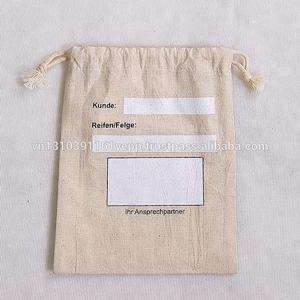 Fourre-tout en coton écologique et personnalisable avec cordon de serrage Fourre-tout en PC Emballage cadeau Aucune quantité minimale de commande - Product Image 4