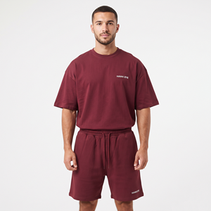 Conjunto de Verano Personalizado de Corte Ajustado para Hombre, Talla Grande, Camiseta Casual de Manga Corta con Cuello Redondo, Pantalones Deportivos Estampados, Conjuntos de Pantalones Cortos para Hombre - Product Image 1