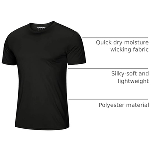 เสื้อยืดออกกำลังกายผู้ชาย แขนสั้น ทรงปกติ ผ้าบางเบา 210gsm ผลิตจากใยไผ่/ฝ้าย ยี่ห้อ Griptight Fitness ขายส่งจำนวนมาก - Product Image 2