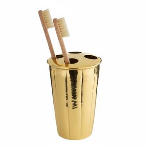 Wholesale Modern Gold Stainless Steel <b>Toothbrush</b> <b>Holder</b> Countertop Bathroom Accessory Antique Brass Finish <b>Toothbrush</b> Stand - Product Image 1