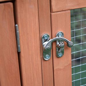 Per PawHut 61.5 2 piani \ "X 23 \" X 27 \ "conigliera piccola gabbia per coniglietti di animali portagioie staccabile per animali domestici per interni - Product Image 4