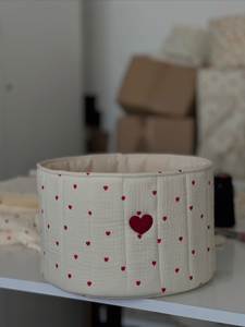 Style De Maison Bow Decorated Floral Cotton Portable <b>Makeup</b> Organizer Cosmetic Bag <b>Makeup</b> Pouch Bath Essentials Storage All - Product Image 2