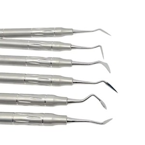Juego de 6 Instrumentos Quirúrgicos Dentales Manuales Ergonómicos de Acero Inoxidable de Alta Calidad con Certificación CE, Clase I, para Implantes y Extracción de Hueso - Product Image 5