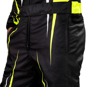 Combinaison de course moto pour homme à manches longues, noir, blanc, jaune, impression par sublimation, respirante, pour toutes les saisons - Product Image 4