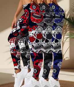 Pantalones de Yoga para Mujer, al por Mayor, de Cintura Alta Elástica, Transpirables, Ajustados, Sexys y a la Moda, para Fitness, con Diseño Impreso Digital - Product Image 3
