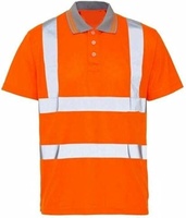 Polo de sécurité haute visibilité réfléchissant pour homme, jaune, manches courtes, uniforme de travail toutes saisons, usage de garde, autres matériaux