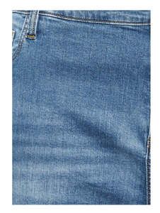 กางเกงยีนส์โลโก้สั่งทำสำหรับผู้ชาย ขายส่ง กางเกงยีนส์ทรงสลิมฟิต ดีไซน์เนอร์ กางเกงยีนส์ผ้ายืดสีน้ำเงินและสีดำ กางเกงยีนส์ผู้ชายแบบฟอก - Product Image 3