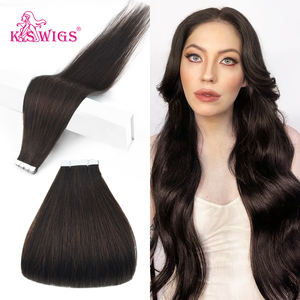 KSWIGS Extensions de cheveux chinois 100% Remy les plus vendues, trame unique, mini ruban adhésif, double épaisseur, lisses, résistantes à la chute, douces et brillantes - Product Image 6