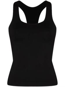 Débardeur personnalisable en tricot à motif uni, Spandex/Coton, col rond, grande taille, style décontracté pour femme, sport, entraînement, yoga, respirant - Product Image 4