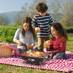 Portable Small BBQ Grill for Outdoor Camping Tabletop Charcoal Smoker for Backyard Picnics and Beach Adventures - Product Image 2