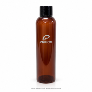 Botella Cosmética Redonda de PET Ámbar con Cuello de 24 mm, Tapa de Rosca de Plástico o Bomba Dosificadora para Champú y Productos para el Cuidado de la Piel, Fabricante de Envases - Product Image 1
