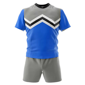 ชุดรักบี้พิมพ์ชื่อและหมายเลขทีมตามสั่ง สีพื้น ระบายอากาศได้ดี คุณภาพสูง - Product Image 5