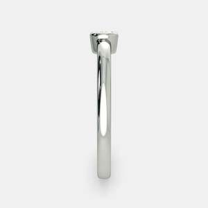 Anillo de Compromiso con Diamante Cultivado en Laboratorio, Corte Mini, para Mujer |   Anillo de Compromiso de Oro Delicado con Certificación IGI |   Elegante Regalo Nupcial - Product Image 6