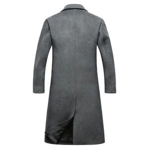 Manteau Trench Élégant en Mélange de Laine pour Homme – Veste d'Hiver Chaude et Longue pour l'Automne – Style Urbain Décontracté et Habillé – Vente en Gros - Product Image 6