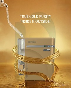Purificador de agua PUROSIS GOLD RO con sistema de zinc, cobre y alcalino TDS, capacidad de almacenamiento de 9L, indicador LED, material de grado alimenticio, AUTO FLUSH - Product Image 2