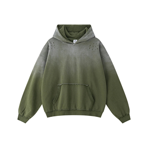 Men's Beige Hooded Sweatshirt Regular Fit Cotton Fleece Casual Pullover Front Pocket Winter Avant-Garde Crew Culture Comfortable - Product Image 4
