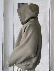 Sudadera con Capucha Extra Grande BAILI para Hombre, 100% Algodón, Felpa Francesa, Estilo Casual Urbano, Corte Regular, Estampado de Logotipo Frontal - Product Image 2