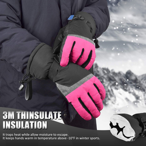 Guantes de Esquí Unisex Impermeables y Transpirables de Alta Calidad con Logotipo Personalizado, Color Sólido, Nueva Llegada de Temporada de Invierno, Venta al Por Mayor - Product Image 6