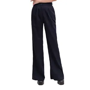 Женские расклешенные брюки с высокой талией