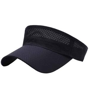PRIMEFIELD ENTERPRISES Unisex <b>Black</b> Mesh Visor Adjustable <b>Headband</b> Curved Brim 3D Embroidery Dobby Style Polyester/Cotton - Product Image 1