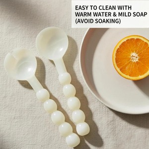 ช้อนเสิร์ฟเรซิ่นทำมือคุณภาพสูง เป็นมิตรกับสิ่งแวดล้อม ปลอดภัยสำหรับเครื่องล้างจาน เหมาะสำหรับใช้ในบ้านและห้องครัว - Product Image 1