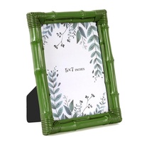 Cadre photo rectangulaire en résine écologique multicolore, impression UV, fait main, durable, portable, pour présentation sur table