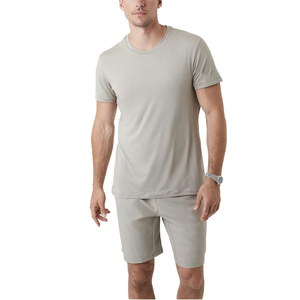 Men's Casual Sportswear Summer T-Shirt <b>Set</b> Short <b>Twin</b> <b>Set</b> With Logo Breathable Unisex Shorts for Men Breathable OEM Custom - Product Image 6