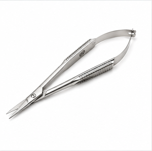 Ciseaux à ressort droits Rolleo en acier inoxydable à pointe fine, instrument microchirurgical pour la chirurgie générale - Product Image 1