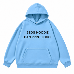 Sweat à capuche surdimensionné en coton 380g, qualité supérieure, écologique, personnalisable, service OEM, vente chaude - Product Image 4