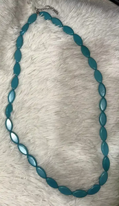 Collar de Boda Étnico Colorido con Cuentas Plateadas para Mujer, con Cierre de Palanca Negro y Colgante Fino - Product Image 6