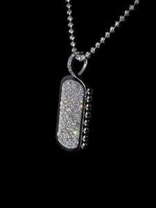 Nouvel Arrivage Bijoux Hip Hop pour Homme Pendentif Personnalisé en Argent 925 avec Lettres en Relief et Pavé de Moissanite 2-3 Carats Certifié IGI - Product Image 2