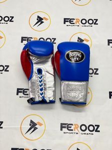 Guantes de Boxeo de Cuero Genuino de Primera Calidad con Cordones, Correa de Muñeca Ajustable con Cierre de Velcro, Protección UV para Entrenamiento y Sparring - Product Image 2