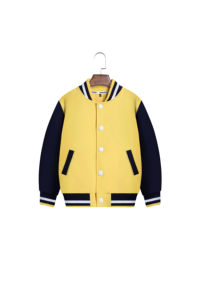 Chaqueta Varsity OUMUREN para Hombre, Casual, Negra y Gris, con Botones al Frente, para Otoño, Corte Regular, Material de Poliéster y Algodón - Product Image 5