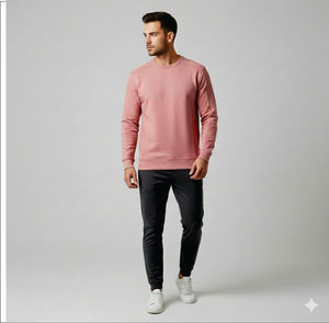 เสื้อสเวตเตอร์คอกลมมีฮู้ดสำหรับผู้ชายเสื้อสเวตเชิ้ตผู้ชายแบบเรียบง่ายสำหรับทุกเพศแบบกำหนดเองได้แฟชั่นใหม่ - Product Image 4