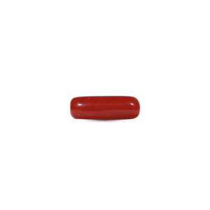 Natural Red Coral Cabochon 7.2 Carat Loose Gemstone for Fine Jewelry - Product Image 1