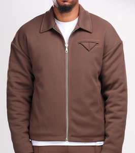 Veste d'hiver en toile pour hommes, haute qualité, coton sergé personnalisé, manches longues, fabricant de vêtements OEM, doublure douce et chaude - Product Image 3