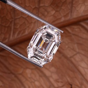 Diamants CVD cultivés en laboratoire, taille émeraude, certifiés IGI, uniques, de 1 à 3 carats, provenant de mines anciennes, pour la fabrication de bijoux (bagues, boucles d'oreilles, pendentifs) - Product Image 5