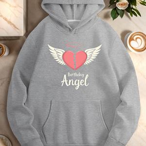 Sudaderas casuales de mujer Heart Mom s Birthday Angel - Product Image 2