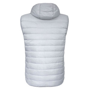 Custom <b>Men's</b> <b>White</b> Puffer Vest Manufacturer Winter Quilted Sleeveless <b>Jacket</b> Lightweight Hooded Cold Weather Outdoor Wear - Product Image 2