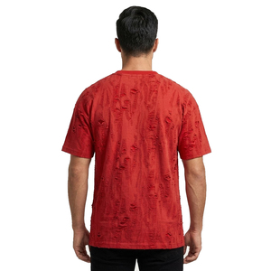 Men Distressed Summer T Shirts Summer Short Sleeve Crew Neck Distress Tee Shirt Men's Summer Fashion Distressed <b>TShirts</b> Mens - Product Image 2