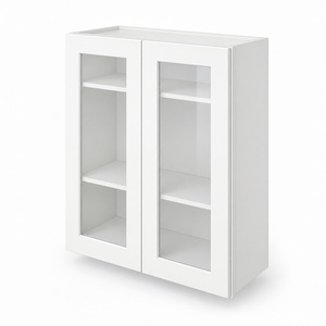 Gabinete de Pared con Puerta de Vidrio Personalizado de 30 x 36 Pulgadas, Estilo Shaker Blanco, RTA, Directo de Fábrica en Vietnam - Product Image 2