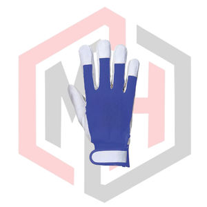 Gants de protection pour mécaniciens en cuir croûte personnalisés, anti-vibration, antidérapants, anti-coupure, antistatiques, avec manchette tricotée - Product Image 3