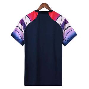 Camisetas Arabella para Hombre, Corte Regular, Transpirables, de Secado Rápido, Cuello Redondo, Estampado Digital Sólido, Tejido de Poliéster/Algodón, Tallas Grandes - Product Image 2