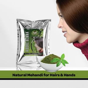 Henna Adore de Fabricación India, Mehendi Puro de Grado Cosmético Temporal para Todo Tipo de Cabello, para un Cabello Fuerte y Brillante, Precio de Exportación - Product Image 4