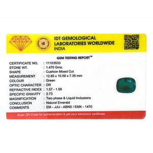 Loose 7.35 Ct Zambian Emerald Cut Synthetic Gemstone for Fine Jewelry - Product Image 4