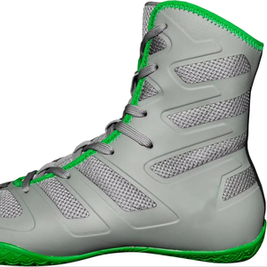 Zapatillas de Boxeo Transpirables de Malla con Cordones, Gris Verde, de Caña Alta, Calzado Deportivo para Entrenamiento y Ring, a Precio Económico - Product Image 1