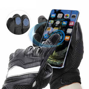 Guantes de Motociclismo de Cuero para Hombre, Transpirables, Antideslizantes, para Deportes al Aire Libre, de Secado Rápido, Servicios OEM - Product Image 6